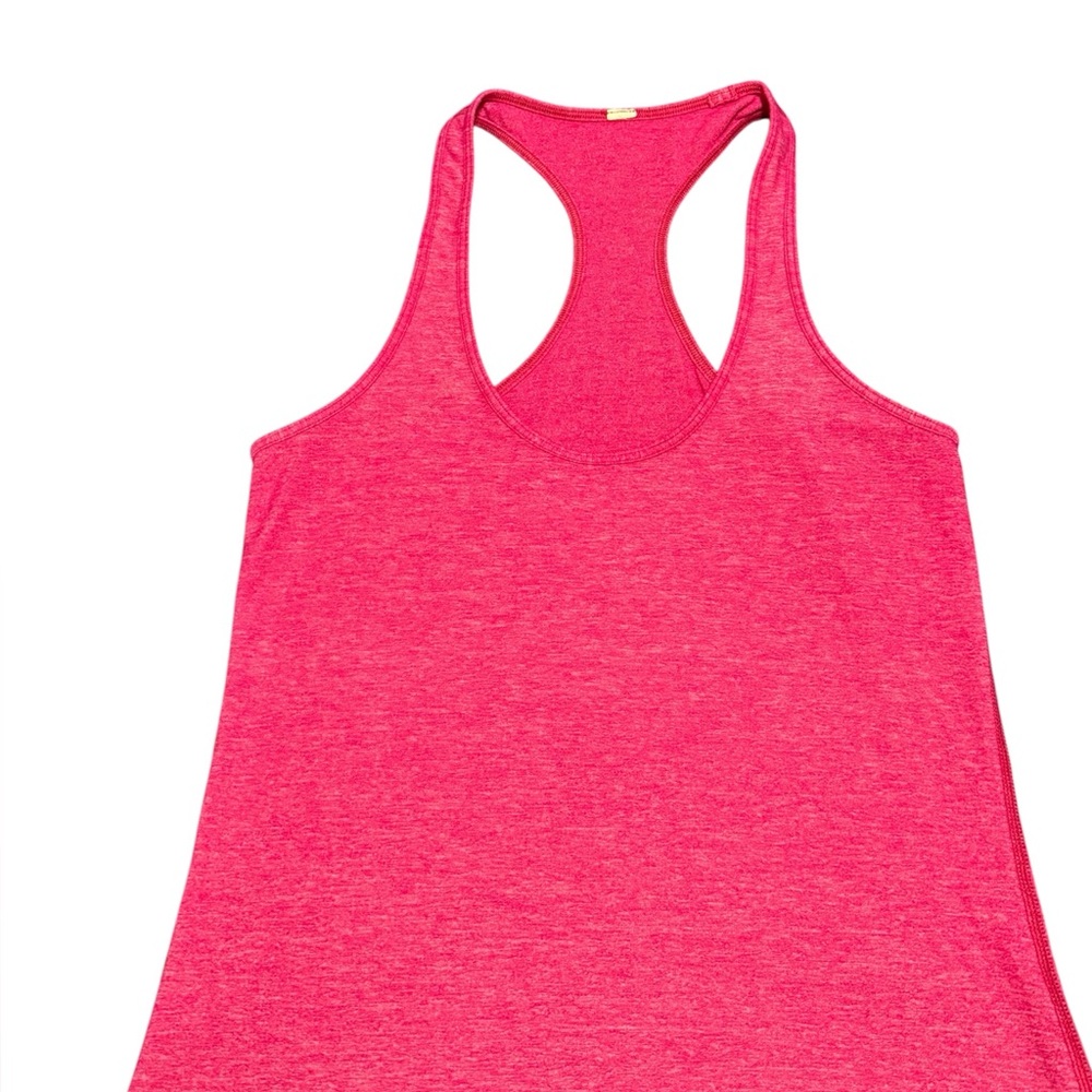 Lululemon Cool Racerback Tank Top Heathered Jewelled Magenta Pink 4 Athleisure - Picture 5 of 9